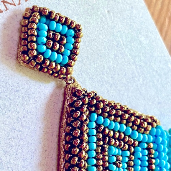 NWT Anthropologie Deepa Beaded Diamond Chandeliers - Picture 9 of 14